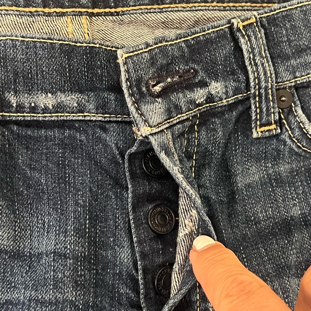 7 For All Mankind Dark Wash Jeans - Picture 4 of 5